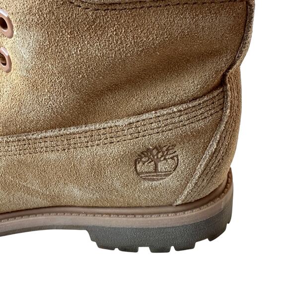 Timberland Boots Tan Yellow Suede Hiking Timberdry Primaloft Women's Size 9 - Picture 6 of 10